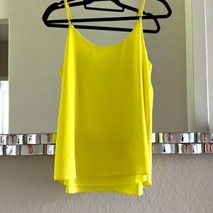 1 State Yellow tank top